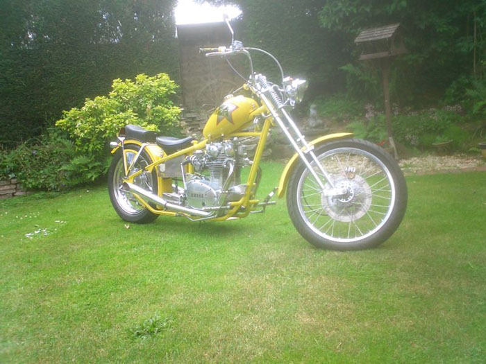 custom 1992 yamaha yellow 1