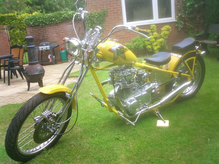 custom 1992 yamaha yellow 2