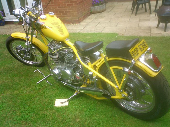 custom 1992 yamaha yellow 3