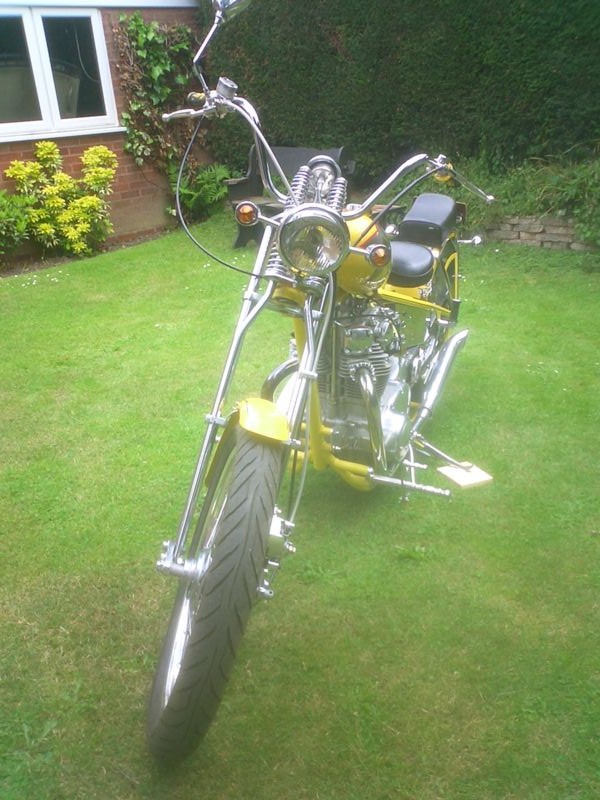 custom 1992 yamaha yellow front
