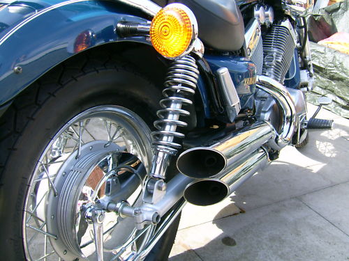1997 yamaha xv 535 rear wheel exhausts