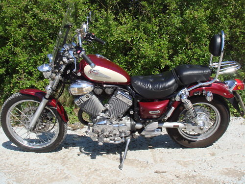 1998 yamaha virago 535  metallic maroon 1
