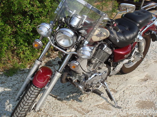 1998 yamaha virago 535  metallic maroon 2