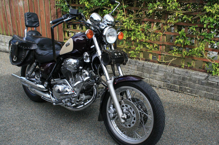 1996 yamaha red xv750 virago 2